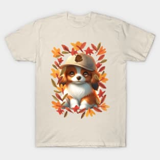 Autumn With Nederlandse Kooikerhondje T-Shirt